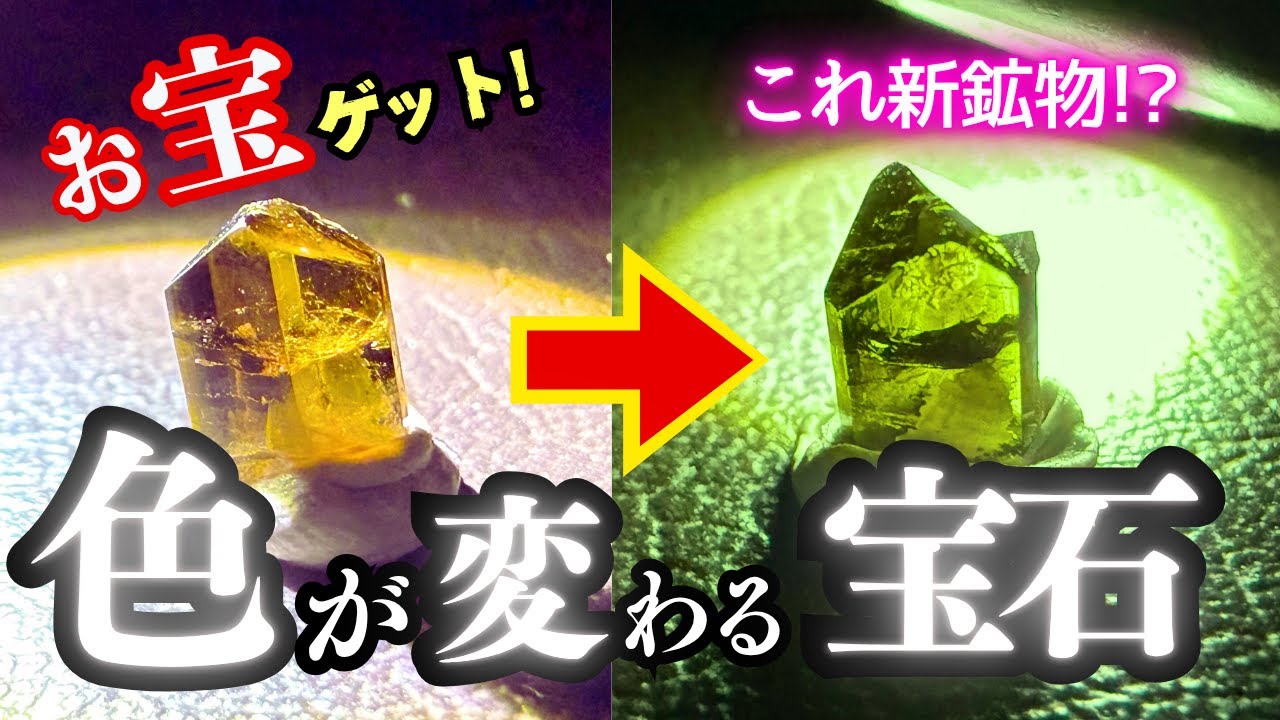 世界初!? 光で色が変わる“なぞの宝石”を探す大発見の旅！【鉱物】