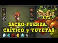 Dofus 271 sacrgrito de fuerza y dao crtico con yuyetas 12pa  koliseos 1vs1  kuyvrosyt