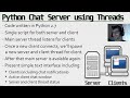Python Chat Server using Threads - Overview (1 of 7)