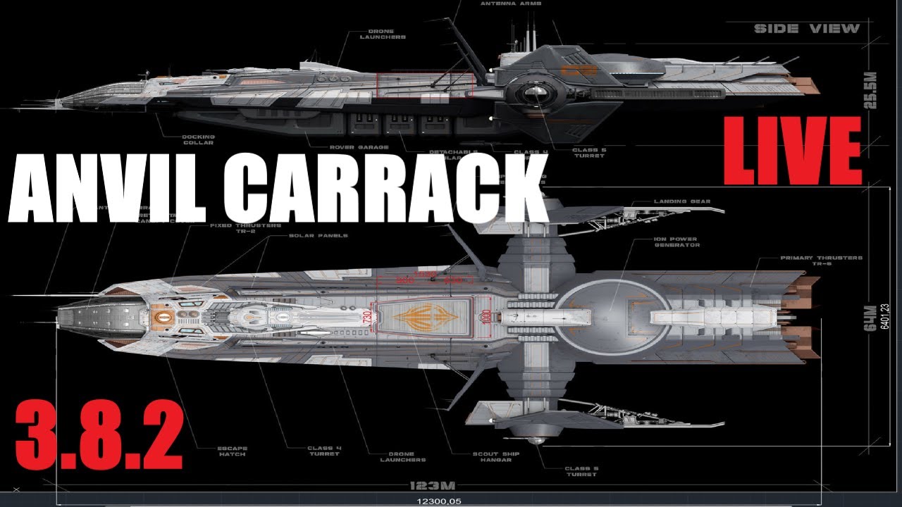 Star citizen 3.8.2 -ANVIL carrack-LIVE from PTU - YouTube