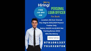 personal loan officer bank #job #jobopening #instagood #jobsearch #instagram #jobseekers #education