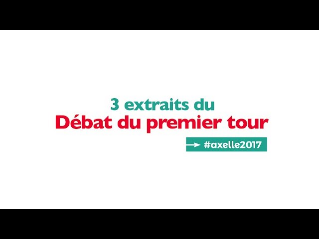 3 extraits du débat du 1er tour (Axelle Lemaire et Alexandre Holroyd)