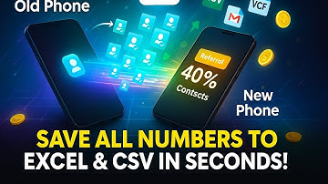 One Click Contact Export | Save All Numbers to Excel & CSV in Seconds