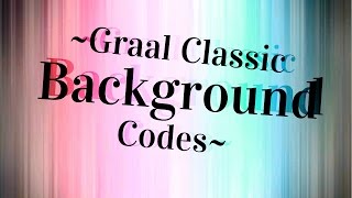 Graal Online Classic|Background Codes 2019 (*CODES IN DESC. IN CASE*)