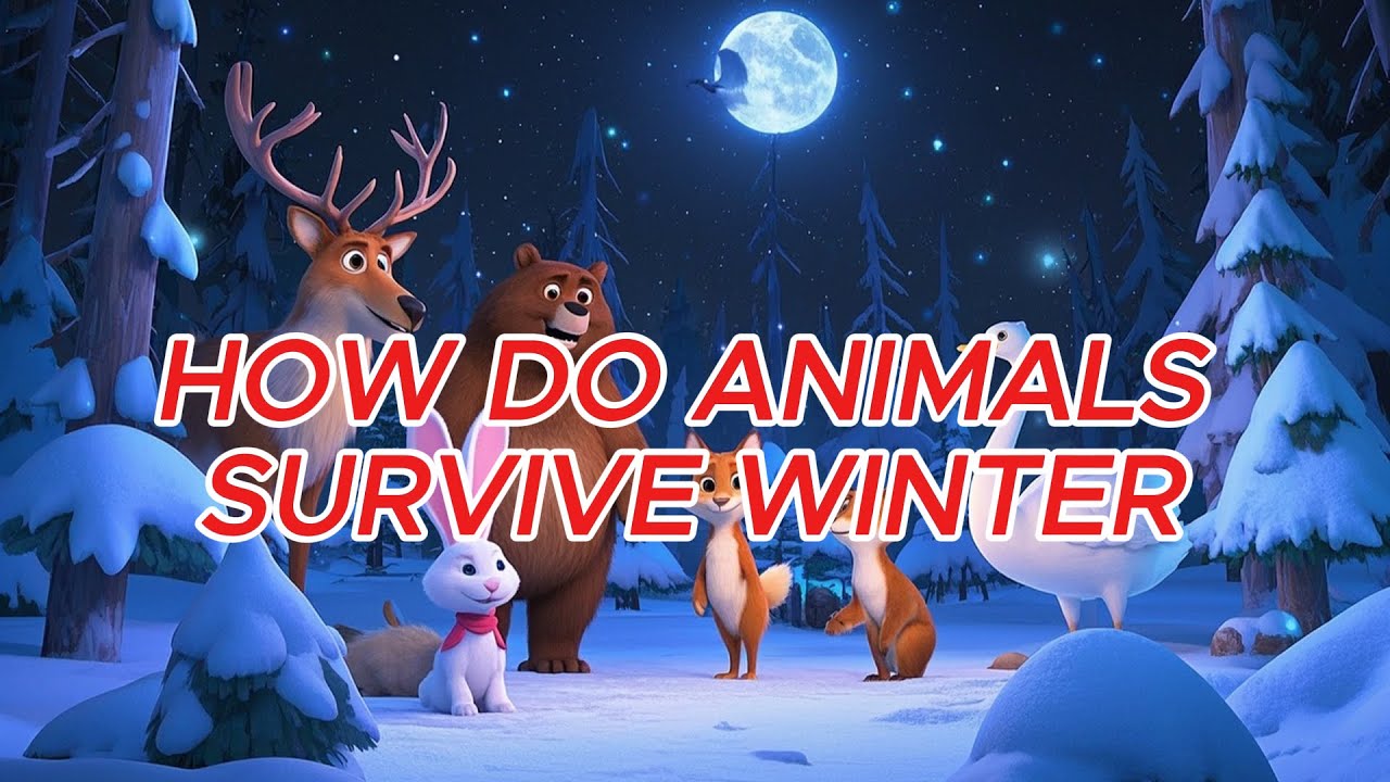 How Animals Survive Winter | Fun Learning for Young Kids, Kindergaten and Preschoolers