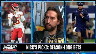 Nick's Picks: Take the over on Chiefs, Cowboys win totals, under on Eagles, 49ers | What's Wright