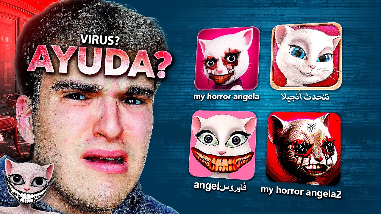 Probé 100 VIRUS de TALKING ANGELA en mi CELULAR 🤔