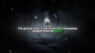 FREE After Effects Text Animation Pack (5 Project Files) | Free Editing Resources For After Effects