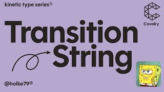 KTS® - Transition String - Cavalry
