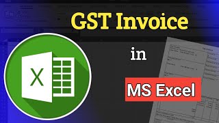 MS Excel - How to make Invoice | Create a GST Bill Invoice in Ms excel sheet from scratch