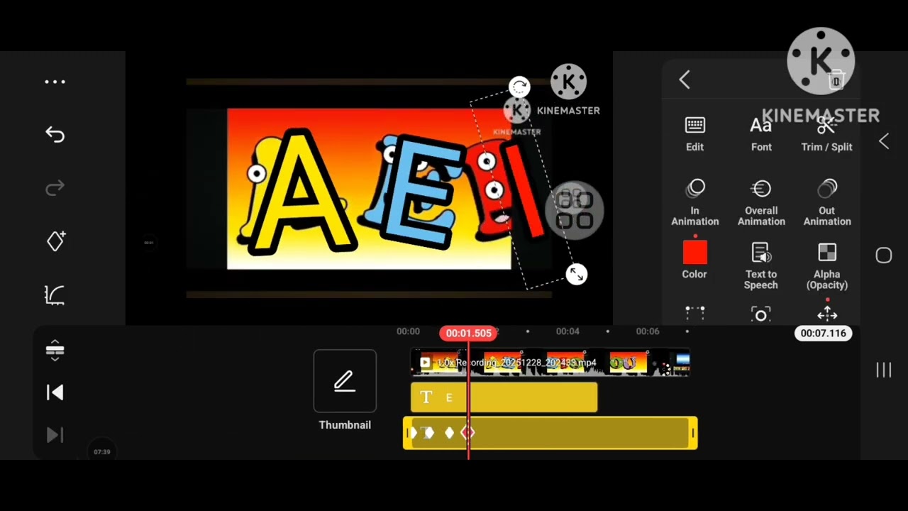AEIOU Logo Remake KineMaster Speedrun Be Like x4.5 Speed