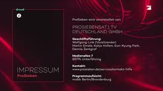 ProSieben Impressum// XL (2018)