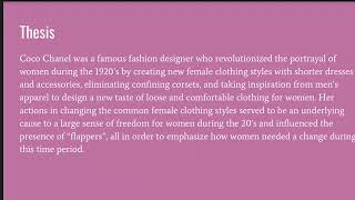 The History of Coco Chanel