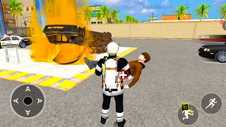 Firefighter Rescue Simulator - Emergency Duty & Warehouse Fire Missions Gameplay screenshot 1