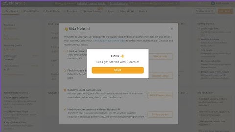 Clearout Dashboard & Features Overview -  Email Verifier | Email Finder | Prospecting Tool
