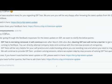 No IDP ? | Nxtwave CCBP IDP Details in Telugu | Intensive 2.0 | Python IDP  Full Details | CCBP 4.0