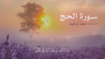 ماتيسّر من سورة الحج |  للقارئ محمد إبراهيم - 2025