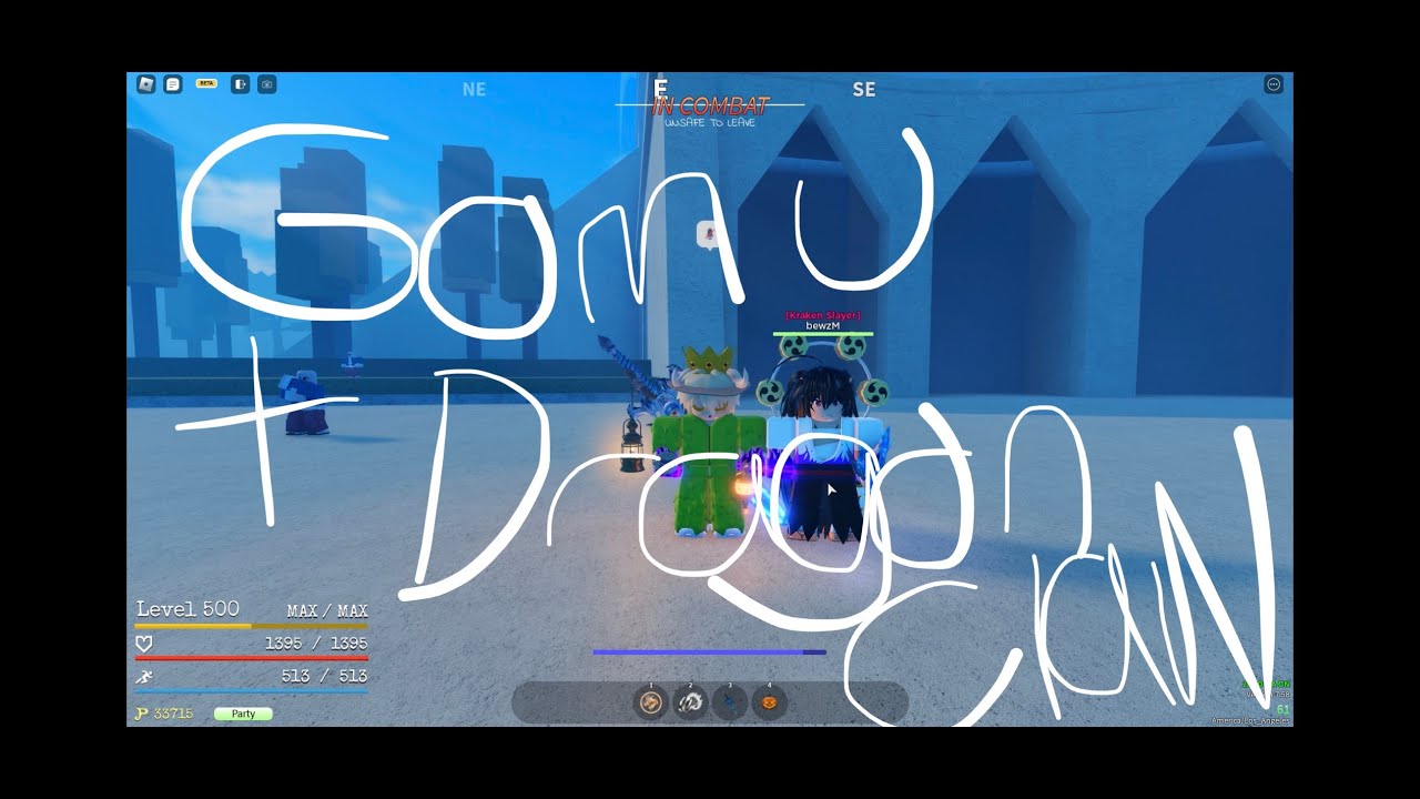 GPO Update 8 Gomu and Dragon claw Combo