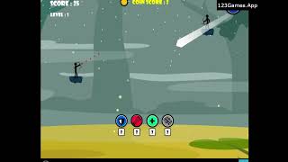 Stickman Archer Bow Fight Gameplay & Walkthrough | Free at 123Games.App screenshot 4