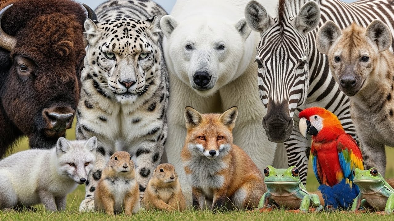 Real Wild Animal Sounds: Elephant, Lion, Tiger, Monkey, Wolf, Bear, Hyena, Zebra