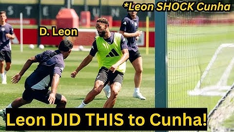 The Moment Diego Leon Challenged Matheus Cunha in One-on-one Duels in Training, Look at his Skills!!