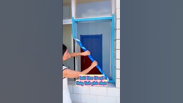 Rèm lưới chống ruồi muỗi dán cửa tiện lợi.