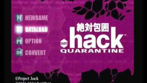 .Hack Quarantine Part 4 Intro Bandai Sony Playstation 2 Pal Version