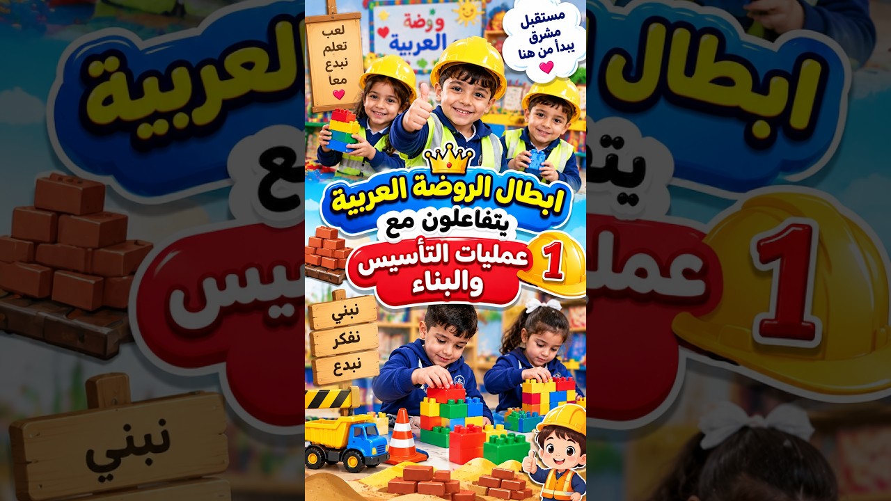 ابطال الروضة العربية يتفاعلون مع عمليات التاسيس والبناء 3