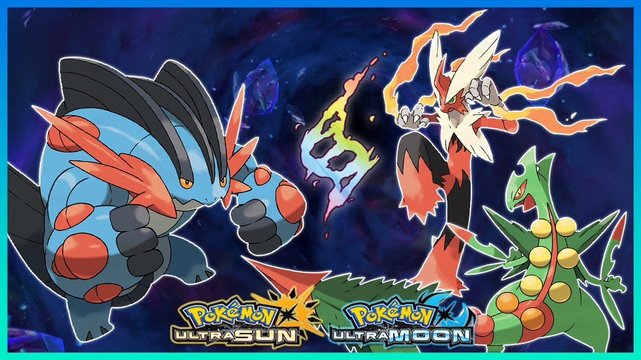 Pokemon UltraSun & UltraMoon - How To Get Mega Blaziken,Sceptile & Swampert