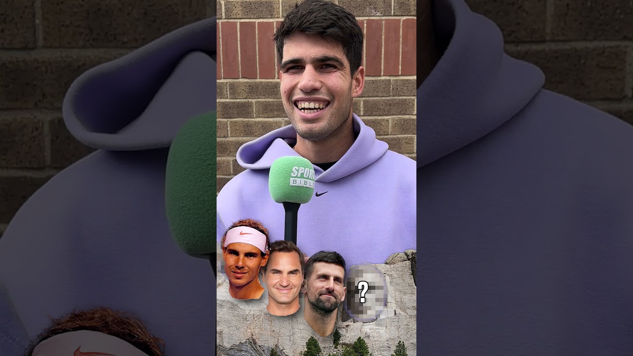 Carlos Alcaraz picks his GOAT tennis players 🎾