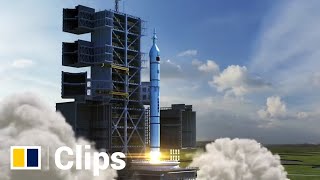 Reusable space rocket engine test boosts China’s crewed moon landing ambitions