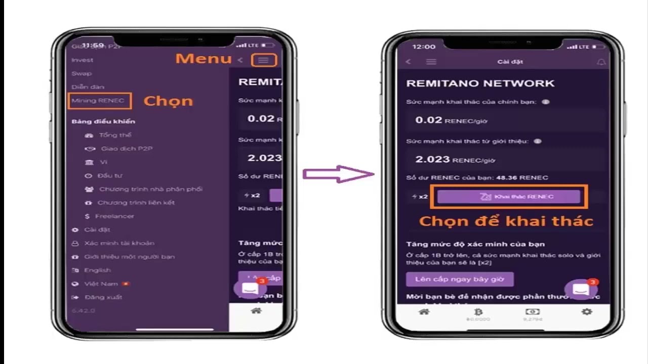 Hướng Dẫn Đào Coin Renec của sàn Remintano uy tín .ĐÃ CÓ 2.000.000 RENC ĐC ĐÀO RA , 240000 THAM GIA?