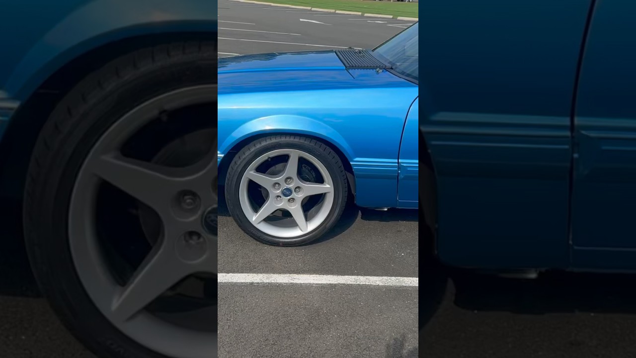 1992 mustang lx notchback bimini blue heads cam 5.0 5 speed