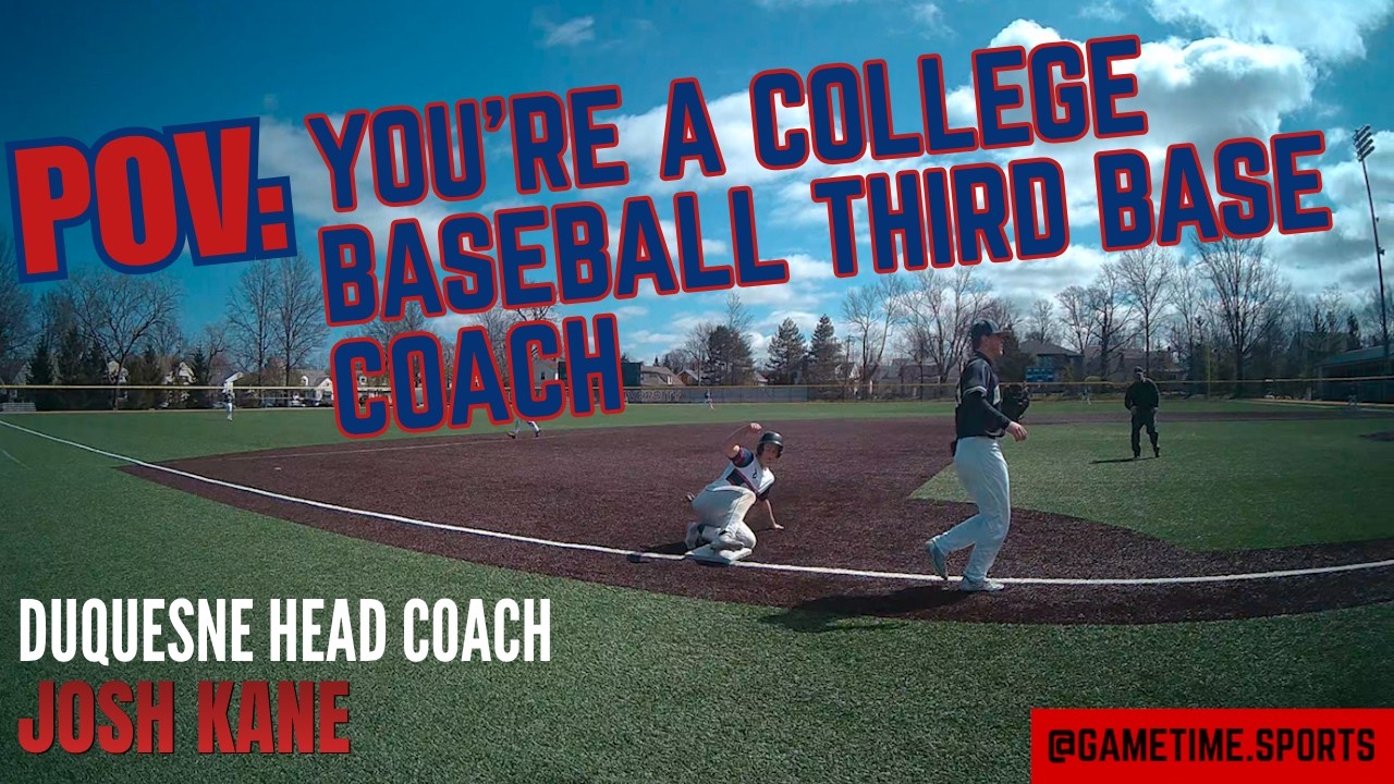 POV: Coaching 3rd Base in a College Baseball Game - YouTube