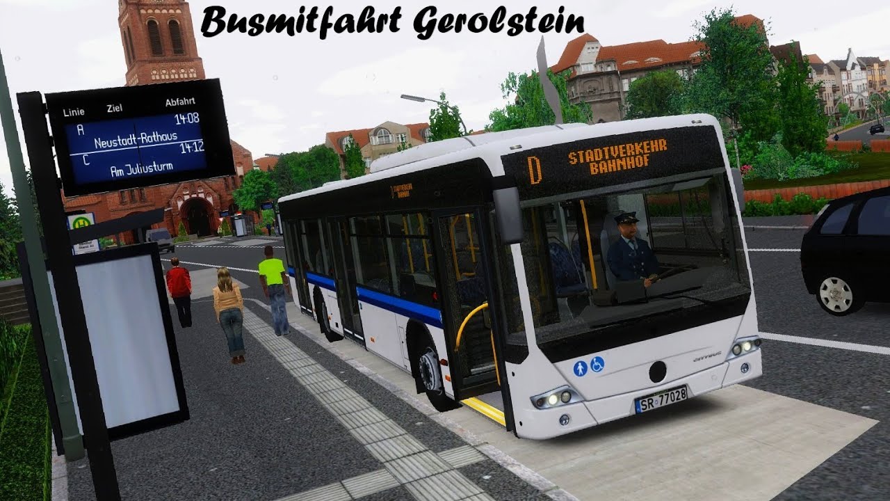 OMSI 2 Busmitfahrt➝ Gerolstein Linie D - MB Conecto 628c