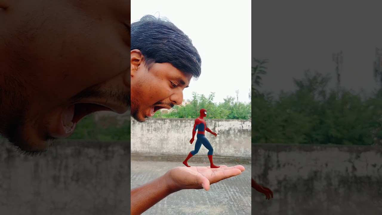 spider man & two aliens come from my mouth funny VFX magic video I A Digital World