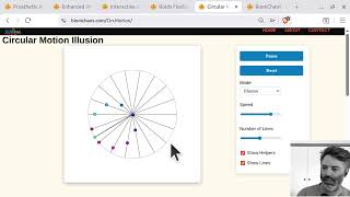 Web Simulations in Behavioral Science: Optical Illusions & Gemini AI