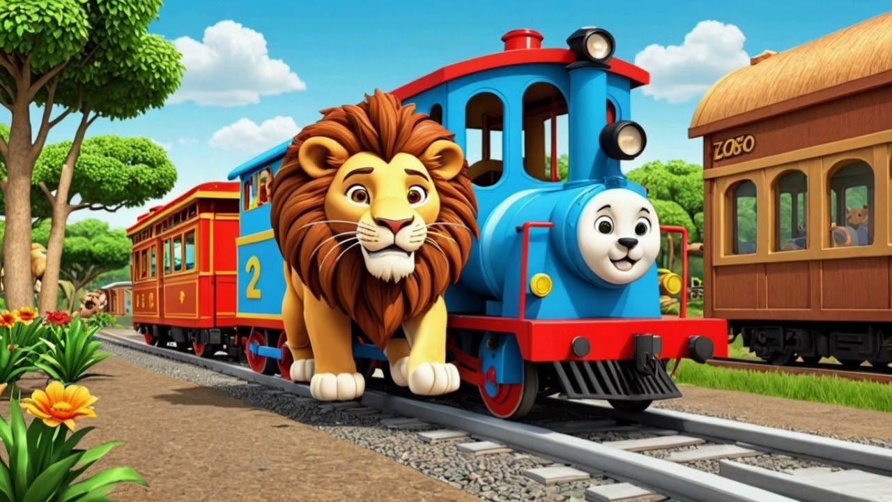 Lion on the Zoo Zoo Train – Roaring Rhymes and Rolling Fun for Kids!