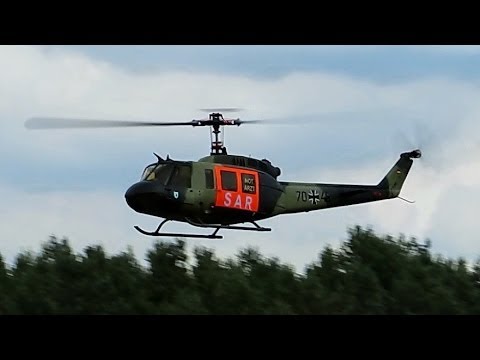 RC Bell UH-1D SAR , Scale Modell Helicopter , Modellflugtreffen Damelang 2014 *HD* hubschrauber playmobil