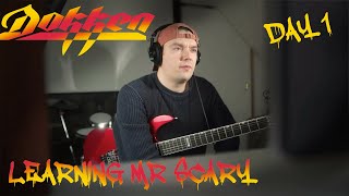 Learning Mr Scary by Dokken on Guitar - DAY 01