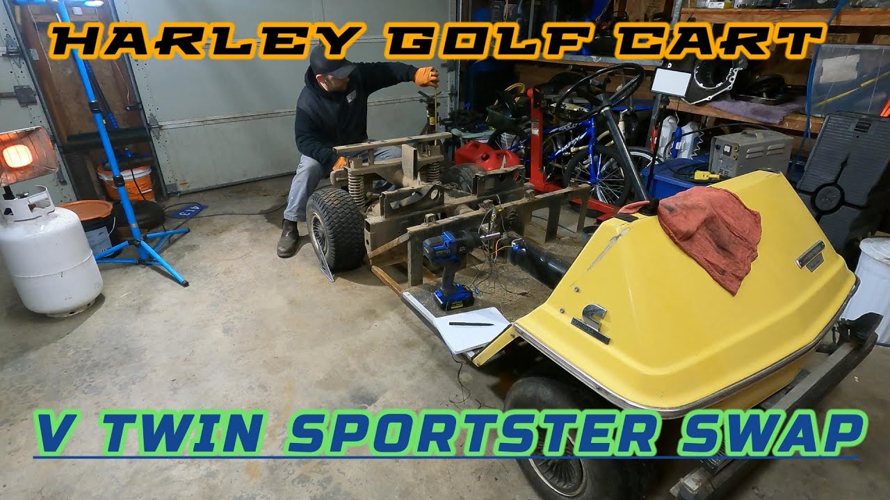 Гольф-кар с двигателем Harley V-TWIN, часть 1