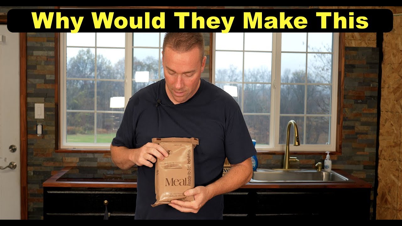 MUST SEE The Worst Thanksgiving Meal EVER !!! MRE REVIEW Turkey And Gravy ......