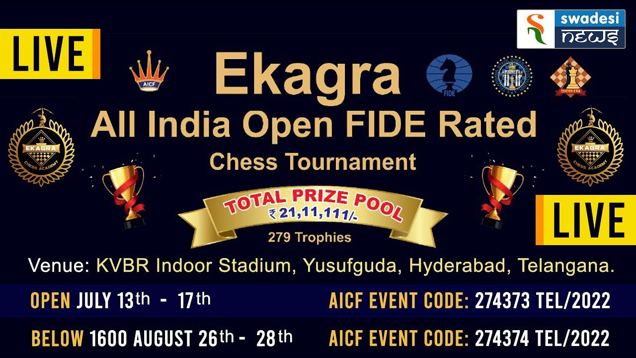 Day 1 || Ekagra All India Open FIDE Rated Chess Tournament