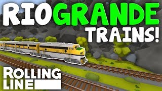 RIO GRANDE TRAINS!  -  Toy Train Simulator Rolling Line VR  -  Map