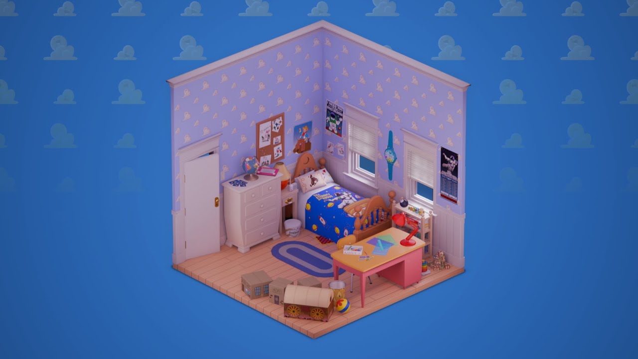 Toy Movie: Randy's Bedroom | 3D Model Breakdown