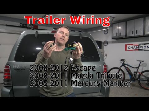 How To Install Trailer Wiring Ford Escape, Mercury Mariner, Mazda Tribute