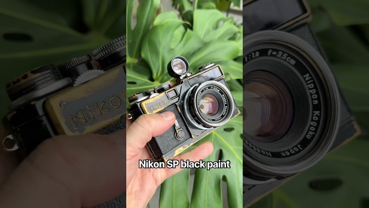 This Nikon SP definitely has some stories to tell… #filmcamera #nikonblackpaint #classiccamera