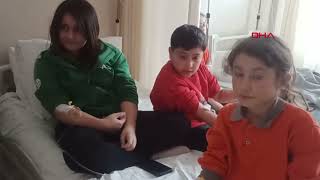 Market açılışında pamuk şeker yiyen 11 öğrenci hastanelik oldu