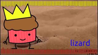 exporting video of lizard and a muffin