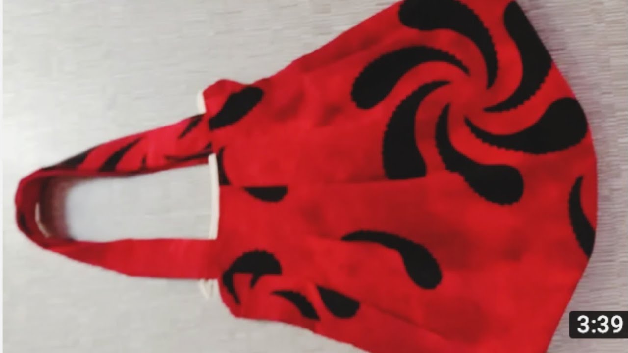 zipper handbag 👜 cutting and stitching at home // shopping bag cutting and stitching /handbag making